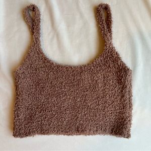 SKIMS XXS/XS COZY KNIT BRALETTE in ROSE CLAY